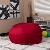Flash Furniture Oversized Solid Red Bean Bag Chair DG-BEAN-LARGE-SOLID-RED-GG